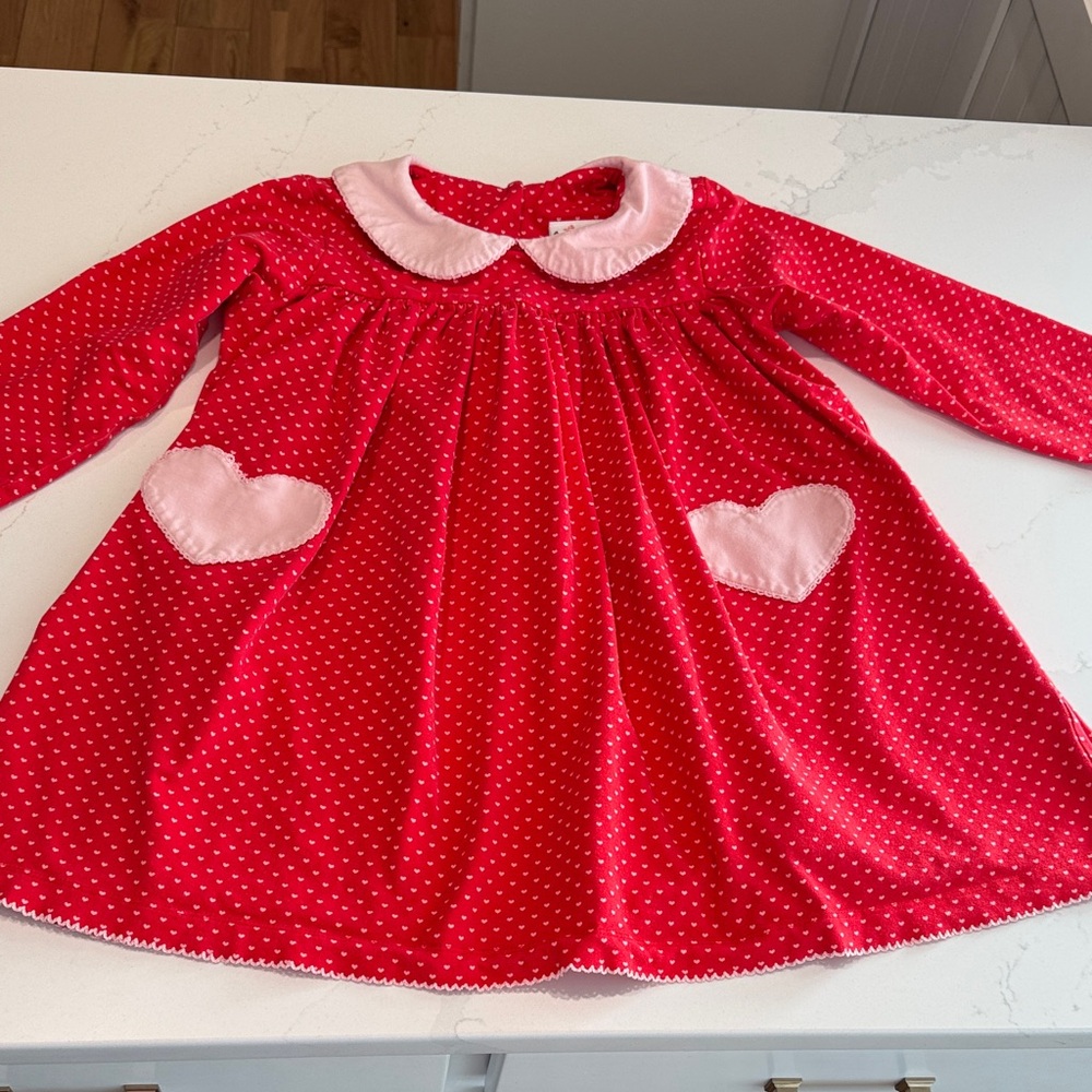 Adorable Red Polka Dot Kids Dress with Pink Accents